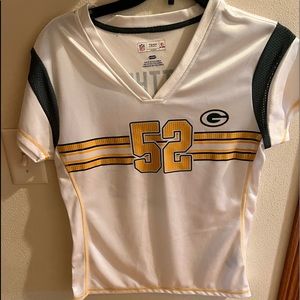 NFL team apparel, womens packer shirt. size small